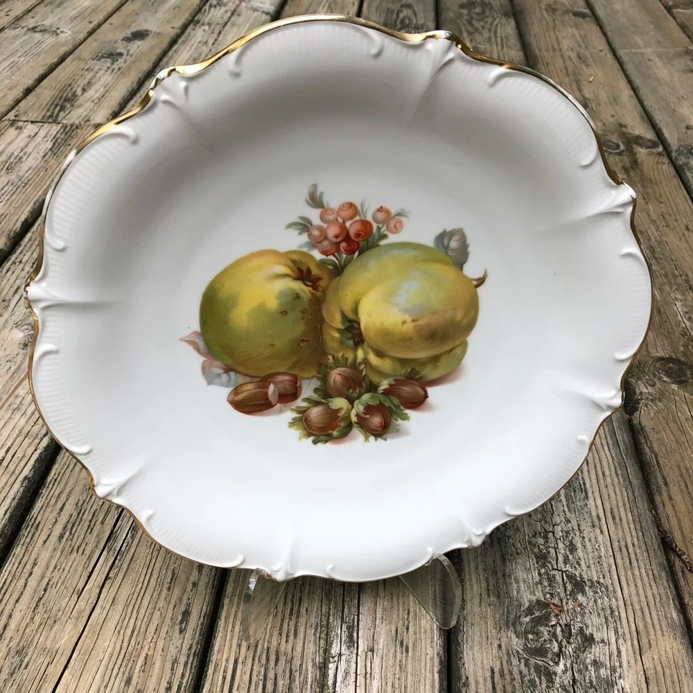 Set of Three (3) Vtg Schumann Germany Fruit Platter & Plates